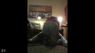 Slimy chick licks large cock🍆