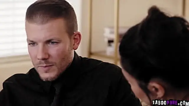 Codey Steele fucks his horny parent in law Dana Vespoli as they both get swept away in passionate lustful sex