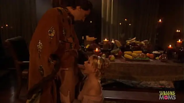 Blonde seductress craving deep penetration during a medieval fantasy