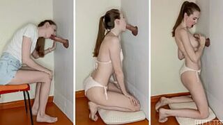Raw novice ass🍑-fucked in a Gloryhole hellhole - Elena Ross's filthy fatale descent
