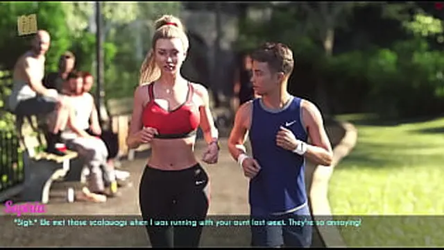 milf Whore Craves Hot Sex with Married Man on Public Jogging Path