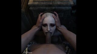 Mother Miranda Makes Sultry Stares While Fellating a Furd