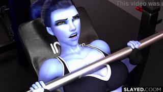 I'll rip apart Widowmaker's butt🍑 like a dark-skinned savage without mercy