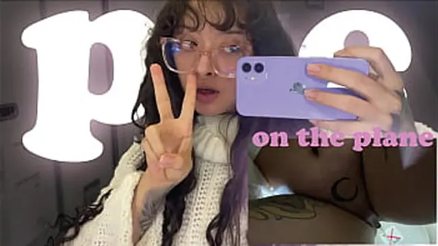 Watch me spray during my flight to Europe &mdash;  it′s wild and real