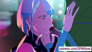 Lucy gets cybered up in steamy animation of digital desire