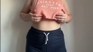 Burst your load all over my bountiful breasts and booty