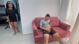 I get caught red-handed, jacking off while flipping through sis's booty pics Hell yeah!