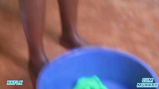 Sexy chick flaunts massive bubble booty, rubs tight muff, and teases massive bosoms