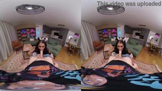 Cum drenches this innocent-looking anime cutie in Virtual Reality XXX extravaganza