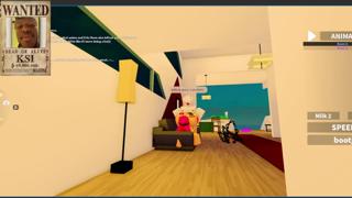 Getting rough with a disgusting human on my luxurious yacht in a Roblox condo roleplay scenario