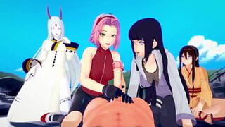 Naruto's horny🥵 3D fuck fest