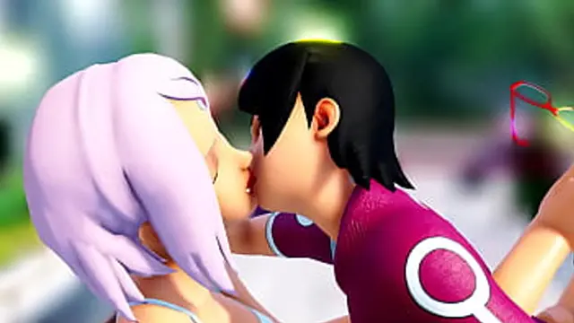 Hot Sarada cosplay gets deep anal👌 from Naruto′s big dick🌭 &mdash;  Sakura teacher seduces