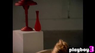 Sexy blonde Playboy babes' raunchy strip tease seduction