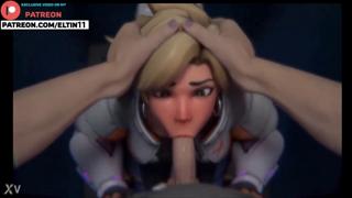 Trailer gets sloppy blowjob in club toilet for concert ticket, Overwatch 4k raw
