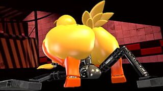 Toy Chica Enjoys Hardcore With a Robotic Partner (FNAF)