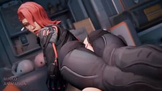 Black Widow's Slaying Orgy with Hydra Minions