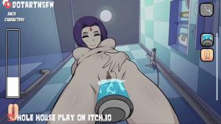 Raven's Tight Cunt🌮️ Ripped apart by fingers and ass🍑, shower🚿 screams echoing