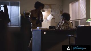 GIRLSWAY - Detective Misty Stone Gets Rough with Buddy on Desk