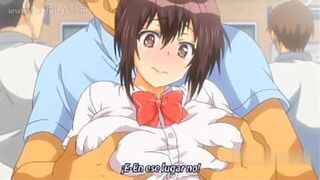 Train-Strangled Slutty Student Gets Fully Fucked - HENTAI LINK INSIDE