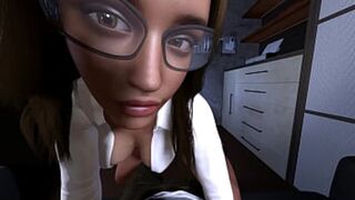 Hentai 3D Animation: Hot secretary sex encounter
