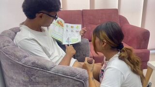 My Step-Slut Homework Sucked My Milk Poured On Her Tits