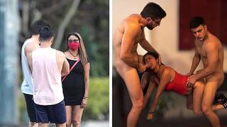 Mexican Housewife Beds Two Dudes In Filthy Triangular Action