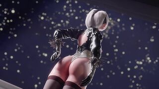 2B Orders Young Men to Show Their Dicks ¦ Nier: Automata