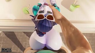 Widowmaker Gets Her Hole Pounded in French Rendezvous