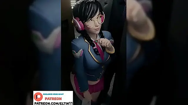 Overwatch Star's Anal Education: D Va Takes A Hard BBC Anal For Poor Grades