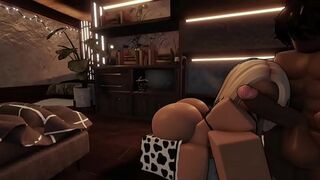 Blonde cow slut got fucked~ (Roblox)