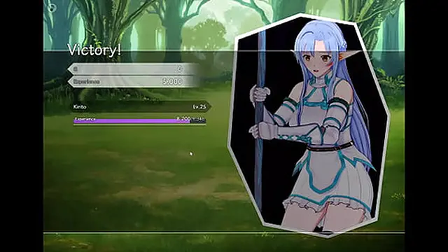 Sao Ntr Online 2: Asuna es manoseada por el gordo de inoda Parte 2 Esp