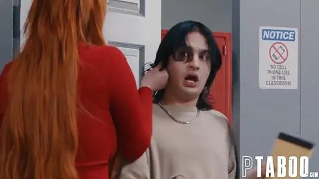 Siri Dahl and Lauren Phillips Fuck Stepson Elias in Classroom Threesome!`