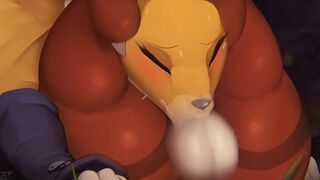 Renamon's Dirty Training Session with Guilmon