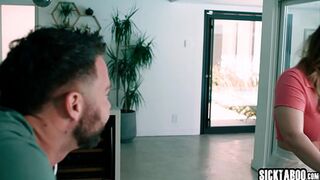Big tits Codi Vore getting fucked hard just for warm shower and clean room