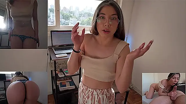 I wet my stepsister's pants and we end up naked in the room