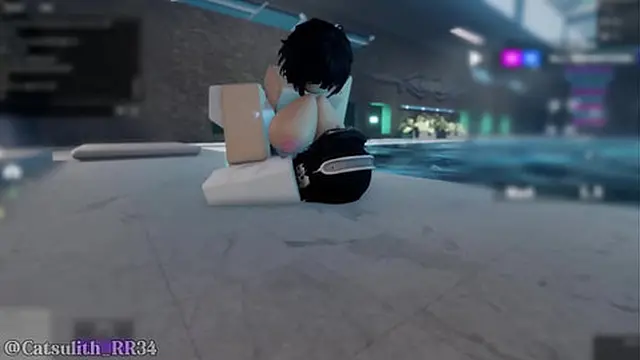 Solitary swim in the pool with a timid girl escalates to intense sex ¦ Session (11) ¦ Rough encounter