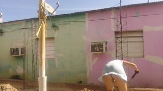 My neighbor can't wait to see my big ass in my short dress