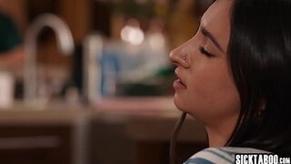 Horny huge tits teen Hailey Rose saving her job with her dirty knowledge