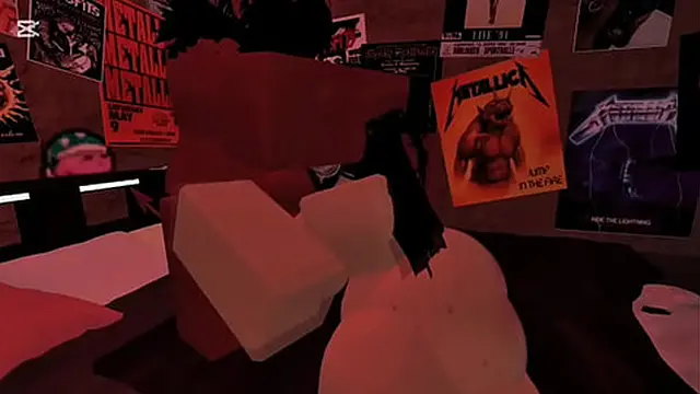 Demon fucks a big-ass white girl without a condom - Roblox Condo