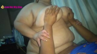 Jean Rodriguez Pounded by Big Bull —  Rides Him Hard and Takes a Load in Her Mouth