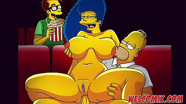 Naughtiness at the movies! The Simpsons Porn Comics