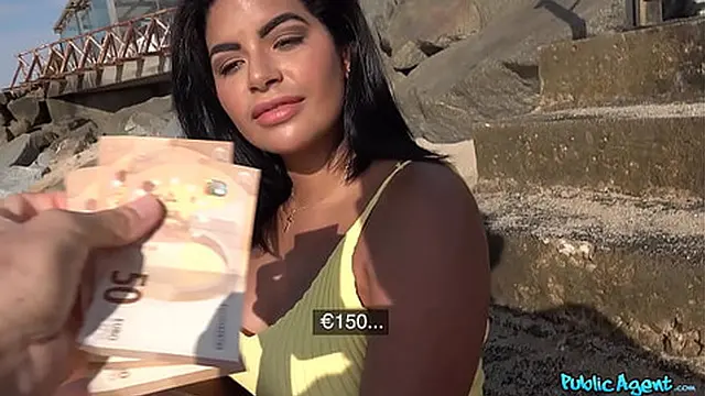 Sun-kissed slut gets pounded on sand then submerged in pool by secret🤫 admirer