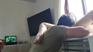 fucking the blonde with the big ass in the kitchen