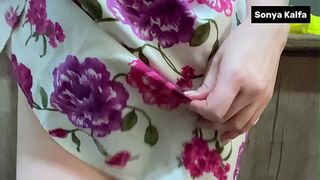 Big Ass Mommy getting fuck in standing doggy position in Kitchen