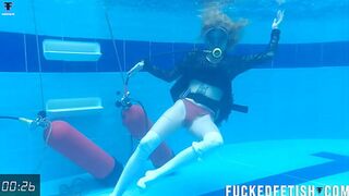 Horny Ashlee Rose slut dress scuba underwater 747 Release week 50