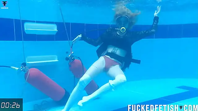 Horny Ashlee Rose slut dress scuba underwater 747 Release week 50