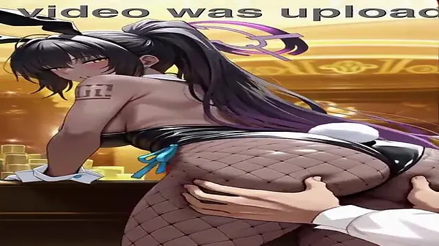 AI-generated anime goddess gropes blue archive's huge butt