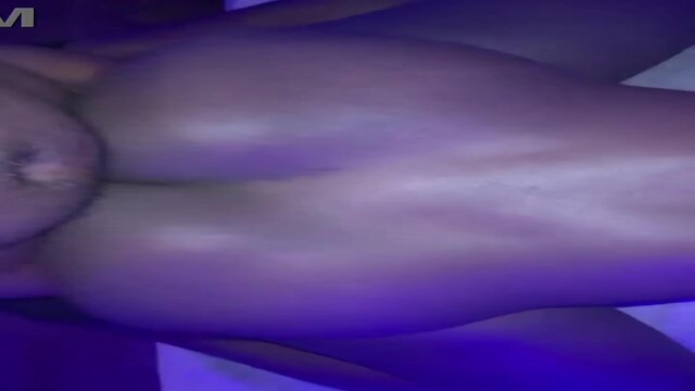 Petite ebony stunner begs for a huge dick to stretch her holes