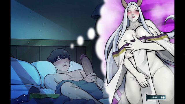 Hentai beauty Masturbates with curvy Kaguya
