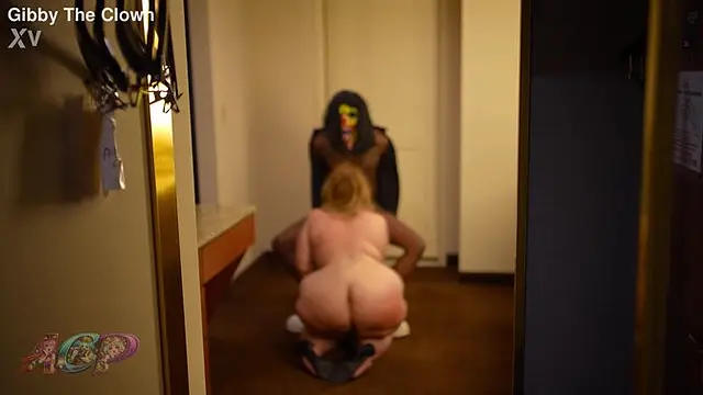 BBW Luna Love faces off against Gibby the wild clown.